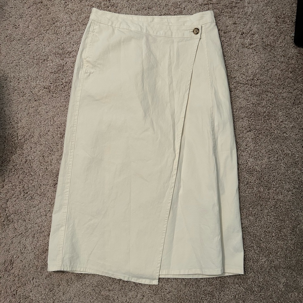 Universal Thread Cream Midi Skirt